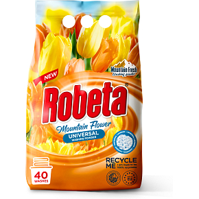 Robeta universal laundry powder 3 kg, 40 doses Robeta universal laundry powder 3 kg, 40 doses