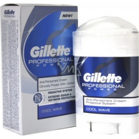 Gillette Professional Power Cool Wave Crema antiperspirant deodorant stick for women 45 g