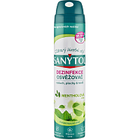 Sanytol disinfectant air freshener for surfaces and textiles, menthol, 300 ml