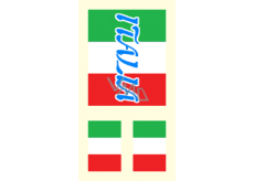 Arch tattoo decals on face and body Italy flag 1 motif