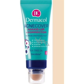 Dermacol Acnecover makeup & Corrector makeup & concealer 02 shade 30 ml + 3 g