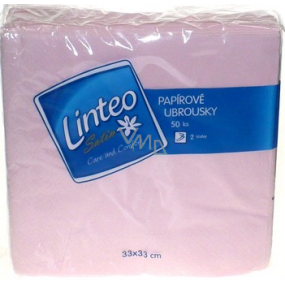 Linteo Satin paper napkins 33 x 33 cm 50 pieces light pink