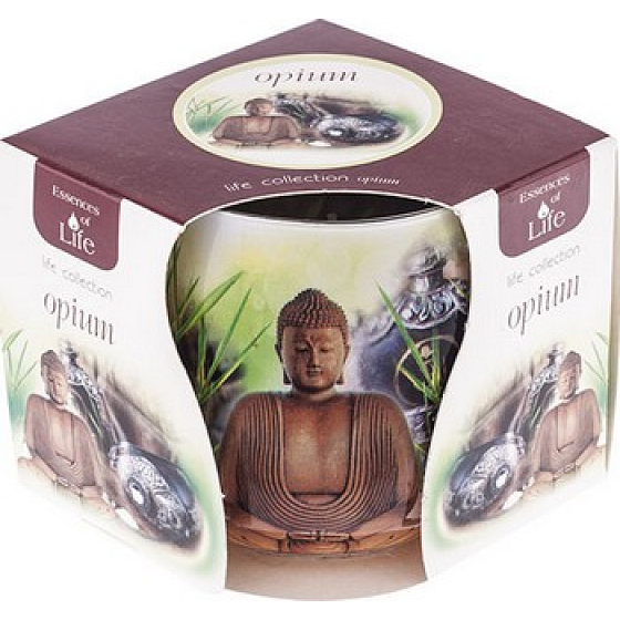 Essences of Life Opium aromatic candle in glass 100 g