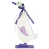 Wooden goose standing, violet 27 cm