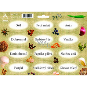 Arch Spice stickers Jute color printing Salt - the basic types of spices