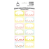 Sheet of Home Stickers Spring Meadow 12 Labels