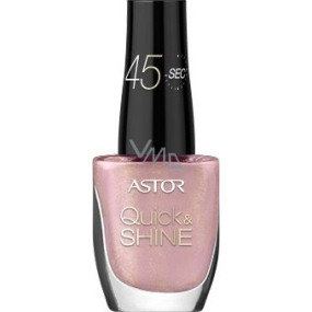 Astor Quick & Shine Nail Polish nail polish 619 Pink Cupcake 8 ml