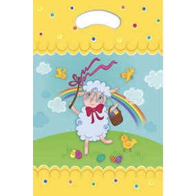 Ditipo Bag with a hole Easter sheep 22 x 32 cm