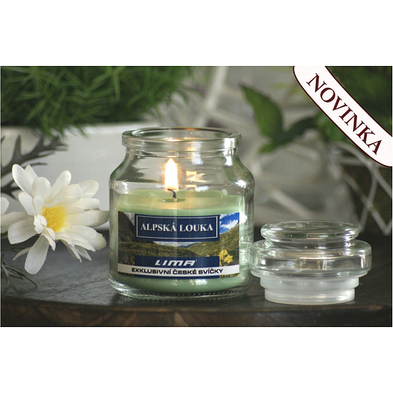 Lima Aroma Dreams Alpine Meadow Scented Candle Glass Jar with Lid 120 g