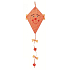Large dragon made of 46 cm fabric + 66 cm orange tail