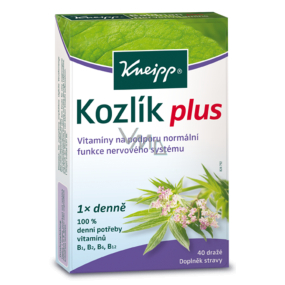 Kneipp Valerian Plus food supplement to support the normal function of the nervous system 40 dragees