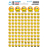 Arch School mini stickers yellow smileys