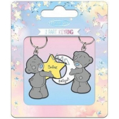 Me to You Metal keychain Moon and star 2 pieces in a package