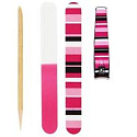Donegal Manicure set pink in a plastic case 4 pieces