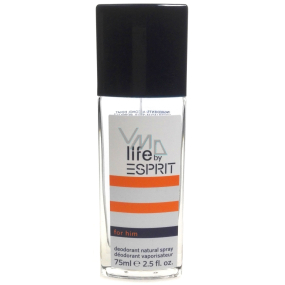 Esprit Life by Esprit for Him perfumed deodorant in glass for men 75 ml