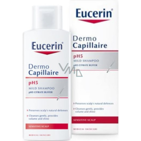 Eucerin DermoCapillaire pH5 hair shampoo for sensitive skin 2 x 250 ml, duopack