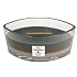 WoodWick Trilogy Cozy Cabin - Cozy Cabin scented candle with a wooden wide wick and lid glass boat 453 g
