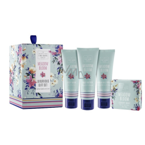 Scottish Fine Soaps Meadow Flowers shower gel 75 ml + body butter 75 ml + hand and nail cream 75 ml + soap 40 g cosmetic set