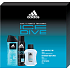 Adidas Ice Dive aftershave 100 ml + deodorant spray 150 ml + shower gel 250 ml, cosmetic set