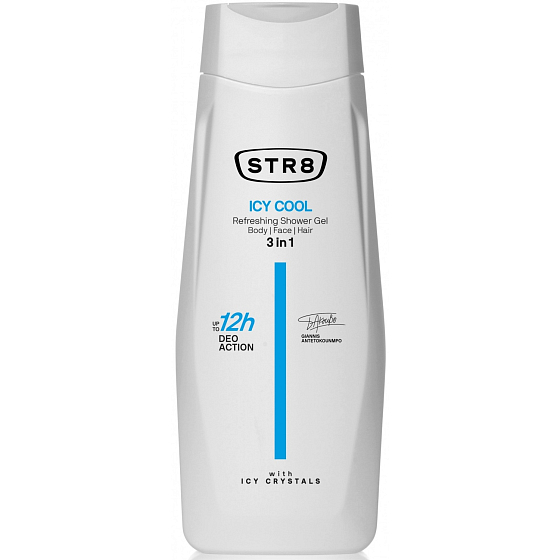 Str8 Icy Cool 3 in 1 shower gel for men 400 ml