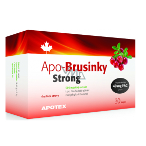 Apotex Apo-Cranberries Strong strong extract from whole fruits, food supplement 500 mg 30 capsules