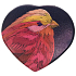 Albi Original Heart Mirror Kingfisher 7 cm