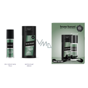 Bruno Banani Made perfumed deodorant glass for men 75 ml + shower gel 250 ml, gift set