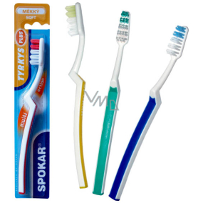 Spokar 3421 Turquoise Plus Soft Toothbrush Anti-slip Handle