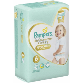 Pampers Premium Care size 6, 15+ kg diaper panties 18 pieces
