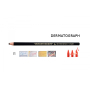 Uni Mitsubishi Dermatograph Industrial Marking Pencil for Various Types of Surfaces Dark Blue 1 Piece