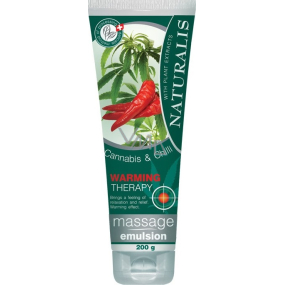 Naturalis Cannabis & Chilli massage emulsion with a warming effect of 200 ml
