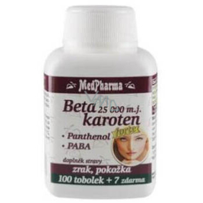 MedPharma Betakaroten 25000 m.j. + Panthenol + PABA food supplement 37 capsules