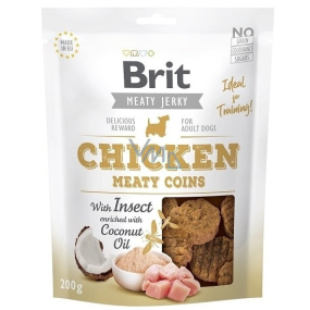 Brit Jerky Dried meat treats with insects and chicken for adult dogs 200 g