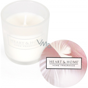 Heart & Home Angel's touch Soy scented votive candle in glass burning time up to 15 hours 5.8 x 5 cm