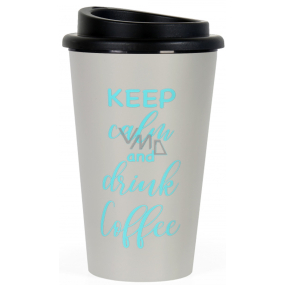 Albi Eco Travel thermos Keep calm and drink coffee 350 ml