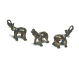 Elephant metal pendant 1,5 cm, 1 piece