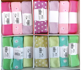 Ditipo Fabric ribbon Flora pink with white dots 2 m x 40 mm