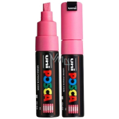 Posca Universal acrylic marker with wide, cut tip 8 mm Pink PC-8K