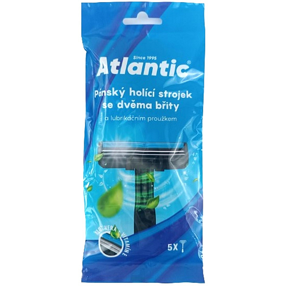 Atlantic men's disposable razor with 2 blades 5 pieces