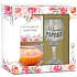 Albi Beloved Mother wine glass 220 ml + scented candle + dedication, gift set