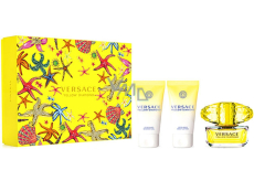 Versace Yellow Diamond Eau de Toilette 50 ml + shower gel 50 ml + body lotion 50 ml, gift set for women