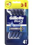 Gillette Blue3 Plus Comfort razor 4 pieces for men