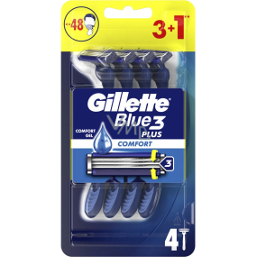 Gillette Blue3 Plus Comfort razor 4 pieces for men