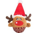Trixie Xmas Reindeer Christmas plush ball reindeer, rattling 6 x 12 cm