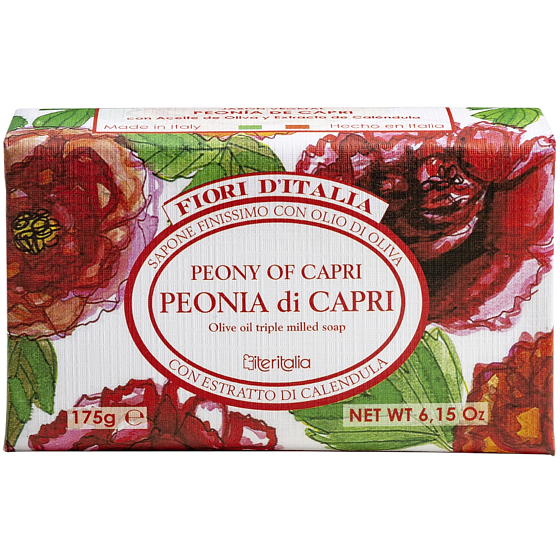 Iteritalia Peony Italian herbal toilet soap 175 g