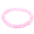 Rose petal bracelet elastic natural stone, ball 6 mm / 16 cm, for children, stone of love