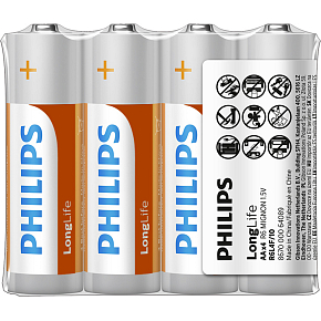 Philips Longlife batteries AA R6L4F/10 1.5 V 4 pcs