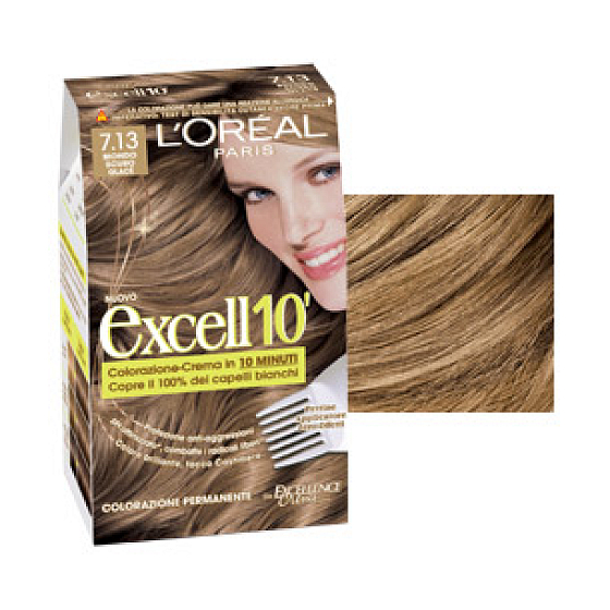 Loreal Excell 10 Hair Color 7,13 Ice Blonde