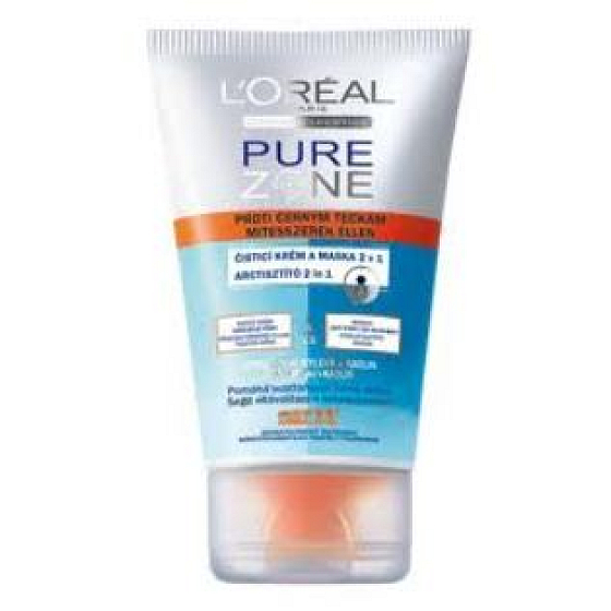 Loreal Pure Zone 2in1 Cleansing Cream and Mask against Blackheads 100 ml