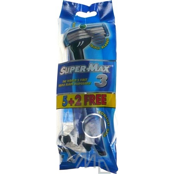 Super-Max Triple Blade disposable 3-blade shaver for men 7 pieces